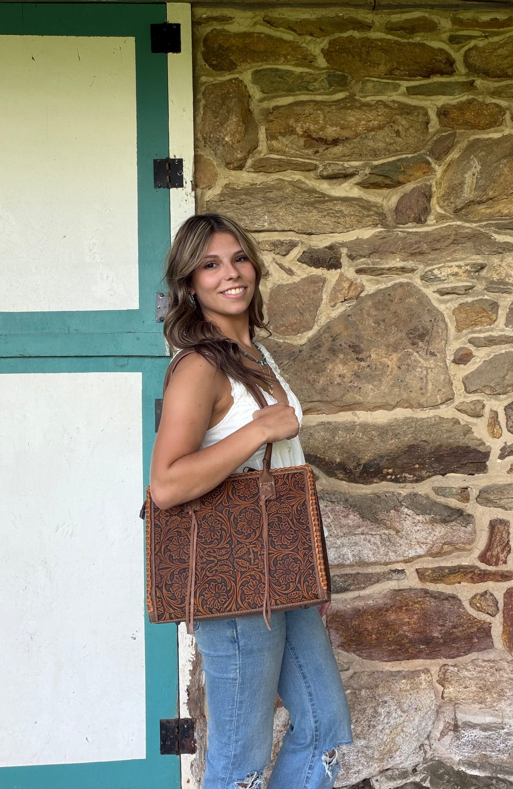 Wrangler Tooled Conceal Carry Tote