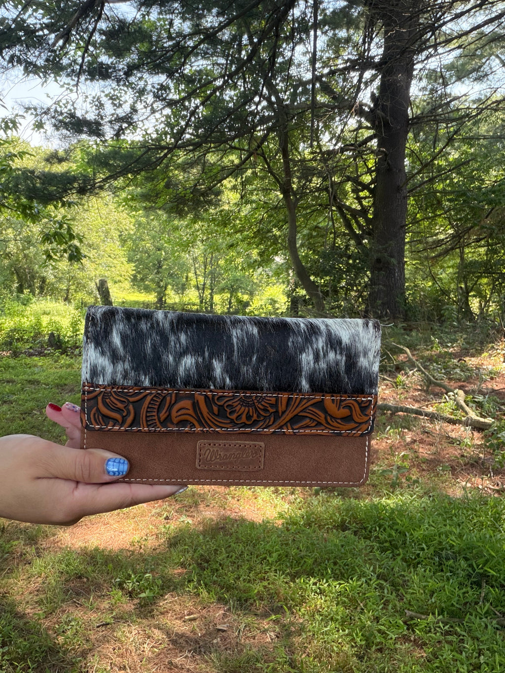 Wrangler Cowhide Wallet/Crossbody