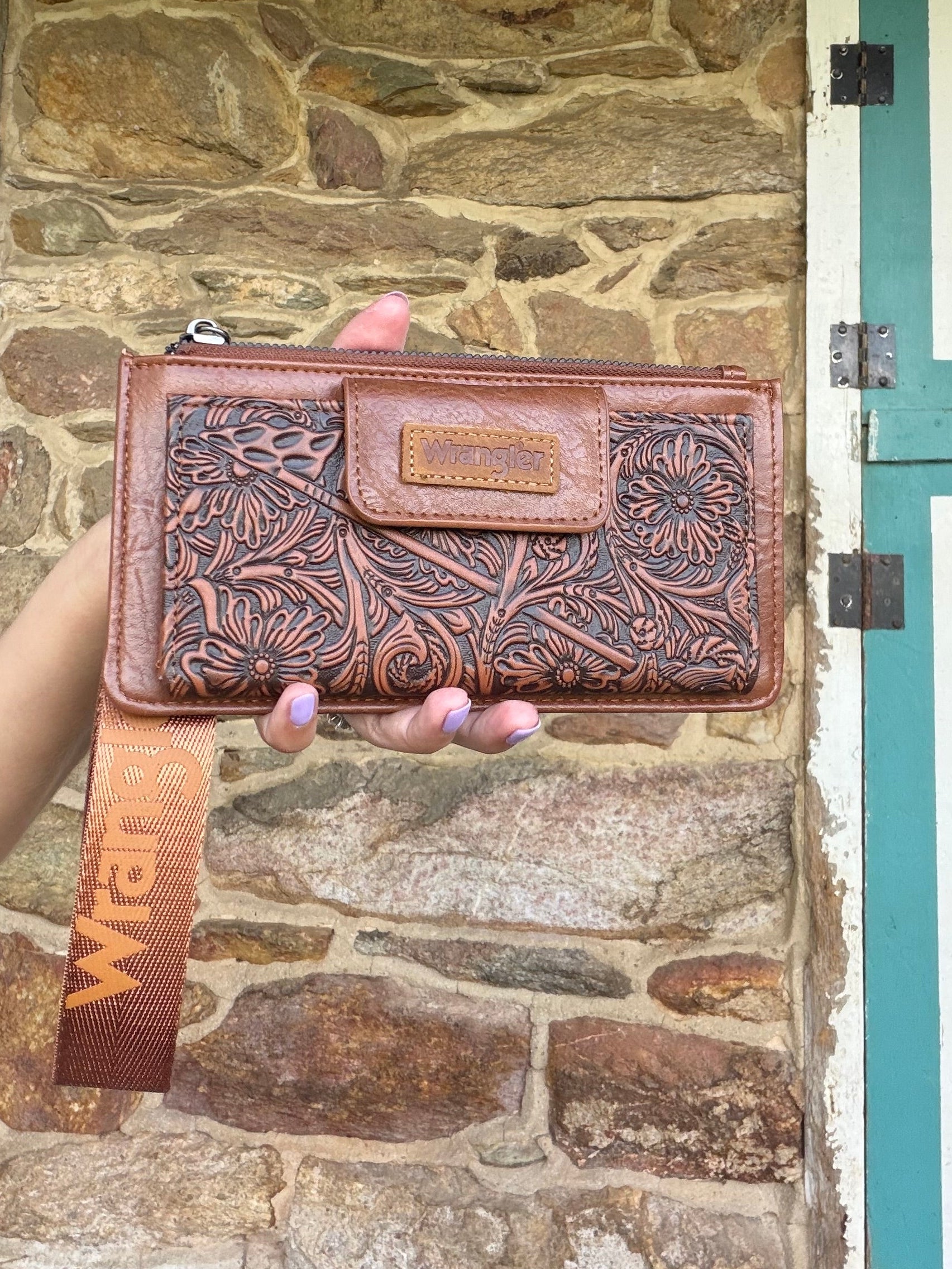 Brown Wrangler Wallet/Wristlet