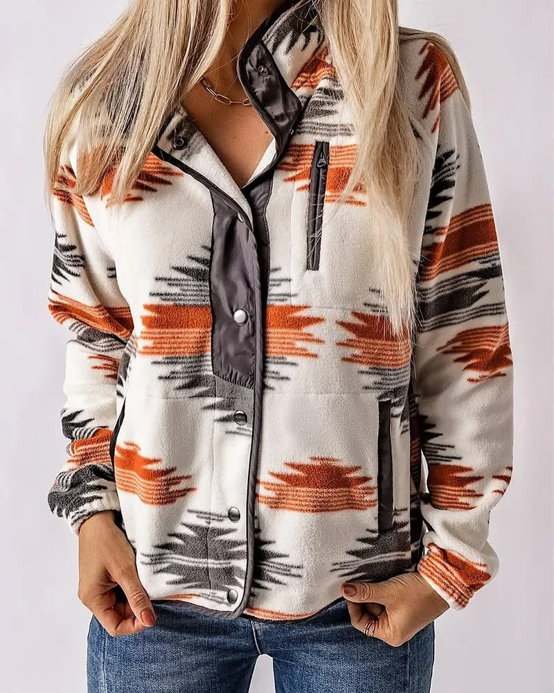 Aztec Fleece Button Down