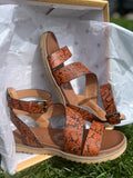 Tooled Strappy Sandal