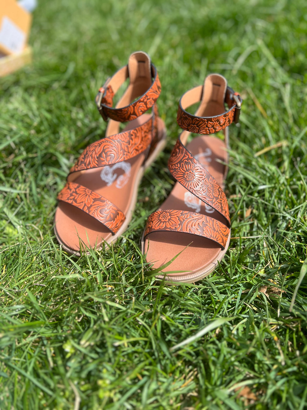 Tooled Strappy Sandal