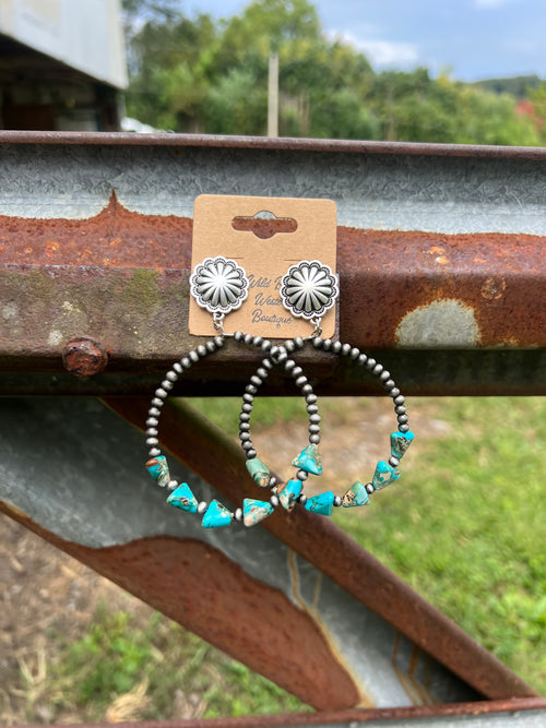 Arrowhead Turquoise Post Earrings