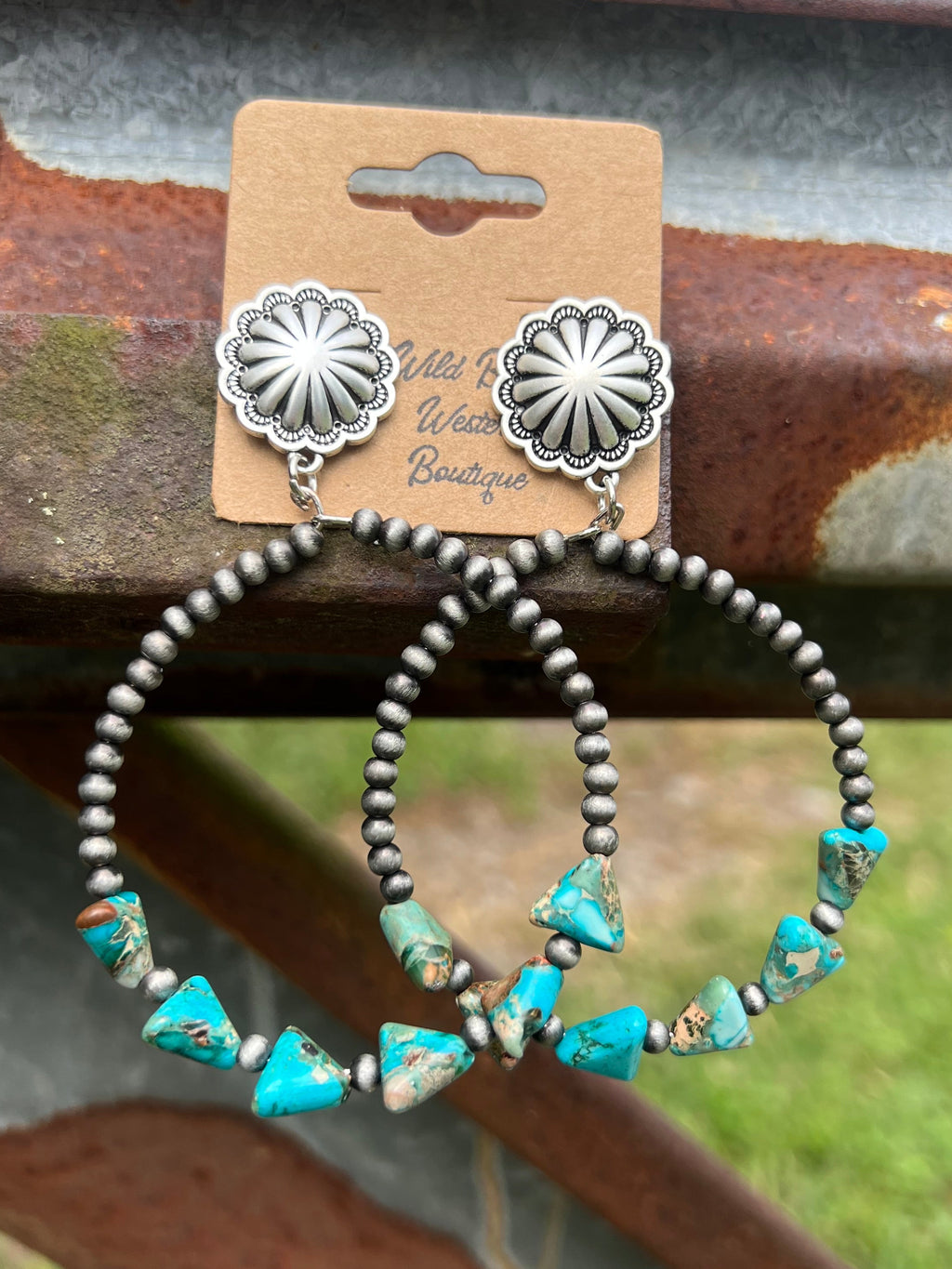 Arrowhead Turquoise Post Earrings