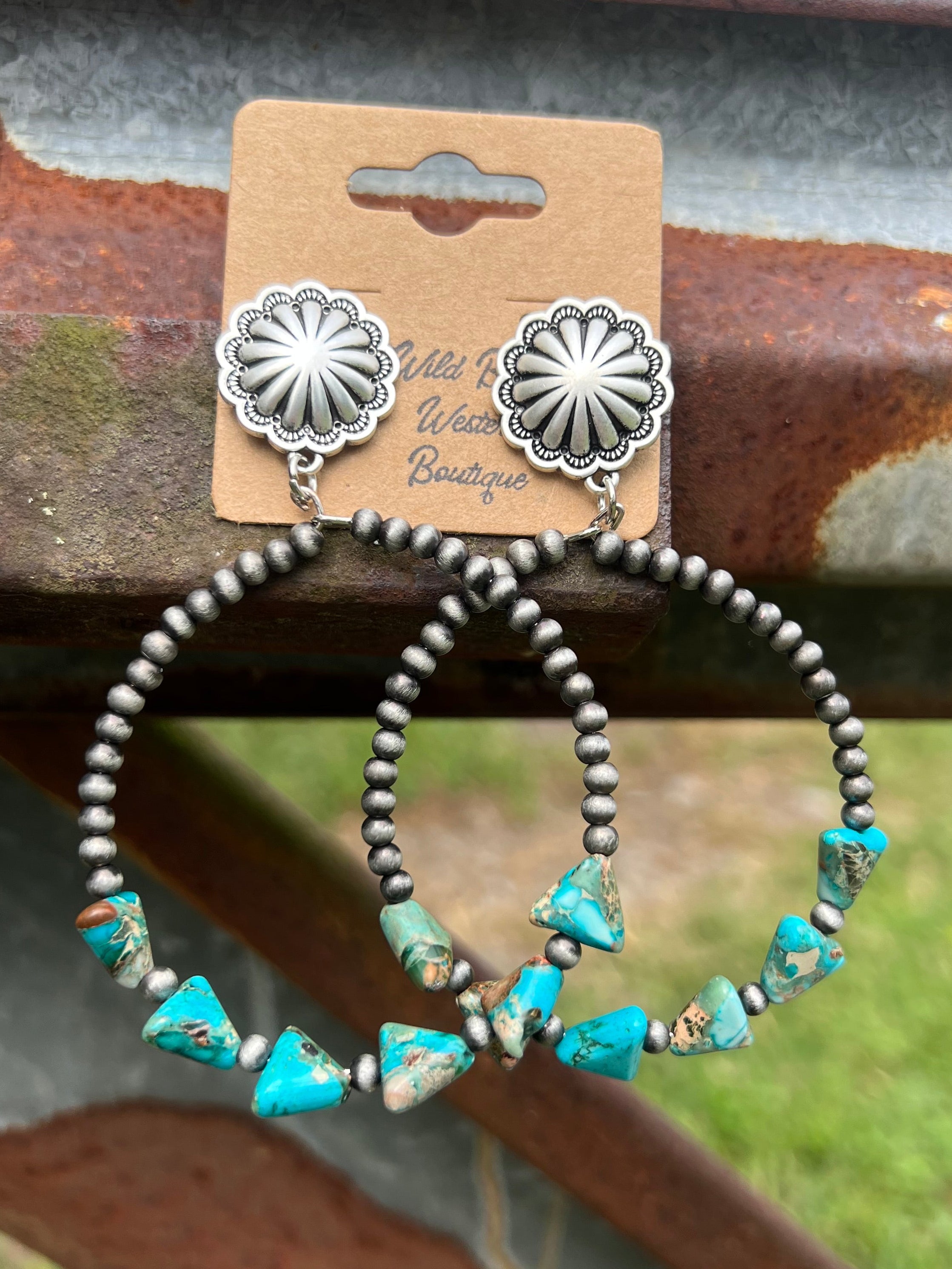Arrowhead Turquoise Post Earrings