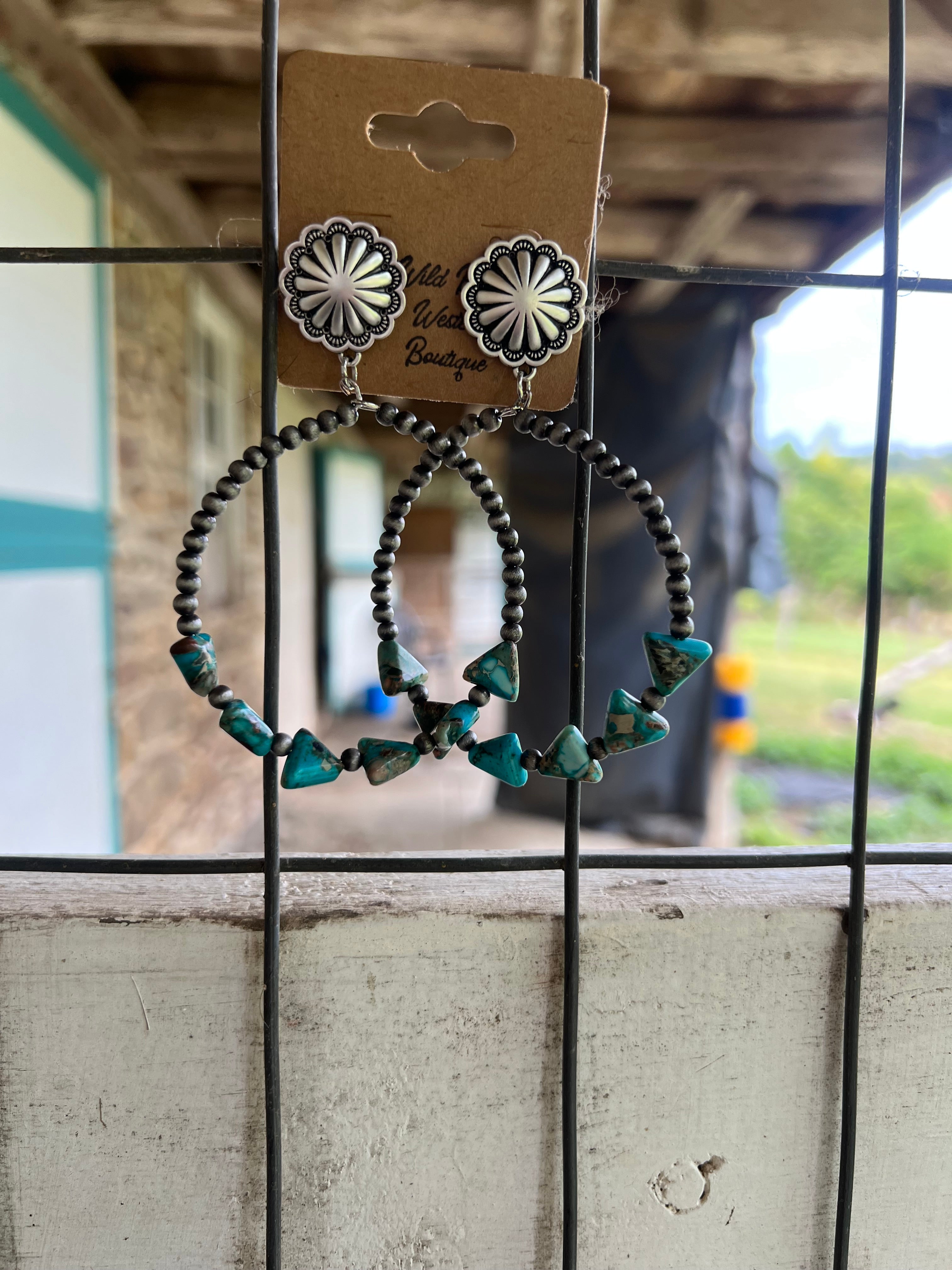 Arrowhead Turquoise Post Earrings