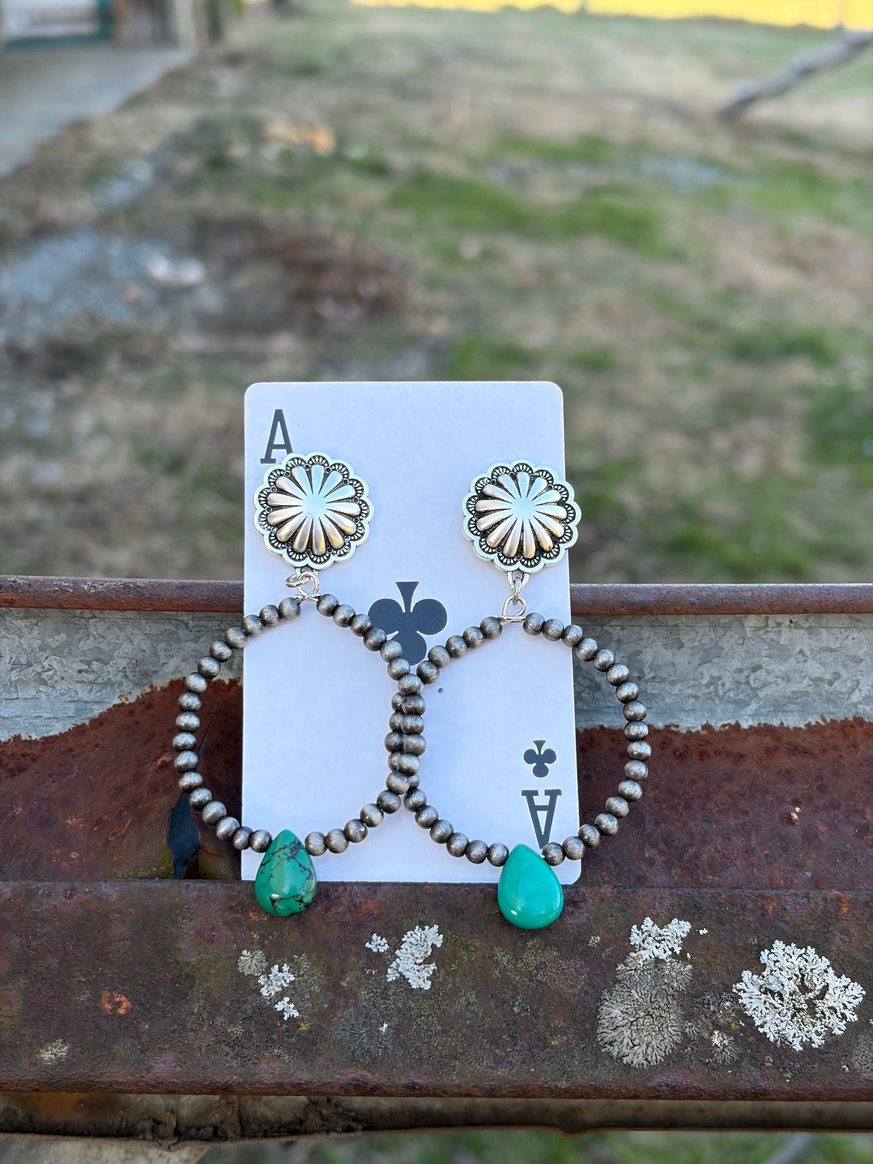 Navajo Turquoise Hoop