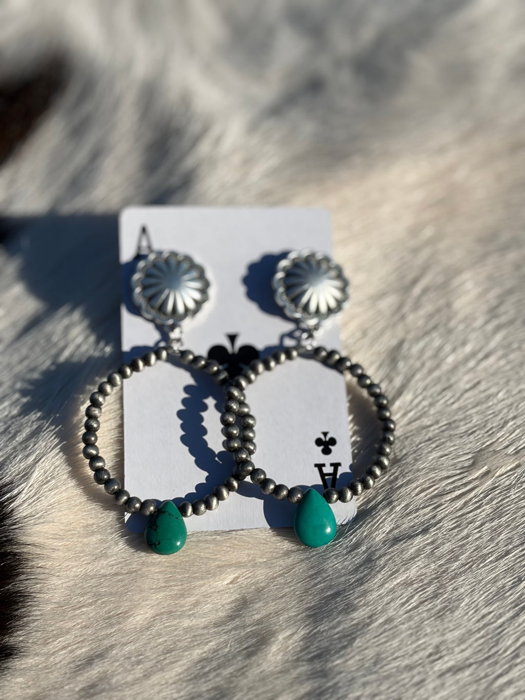 Navajo Turquoise Hoop