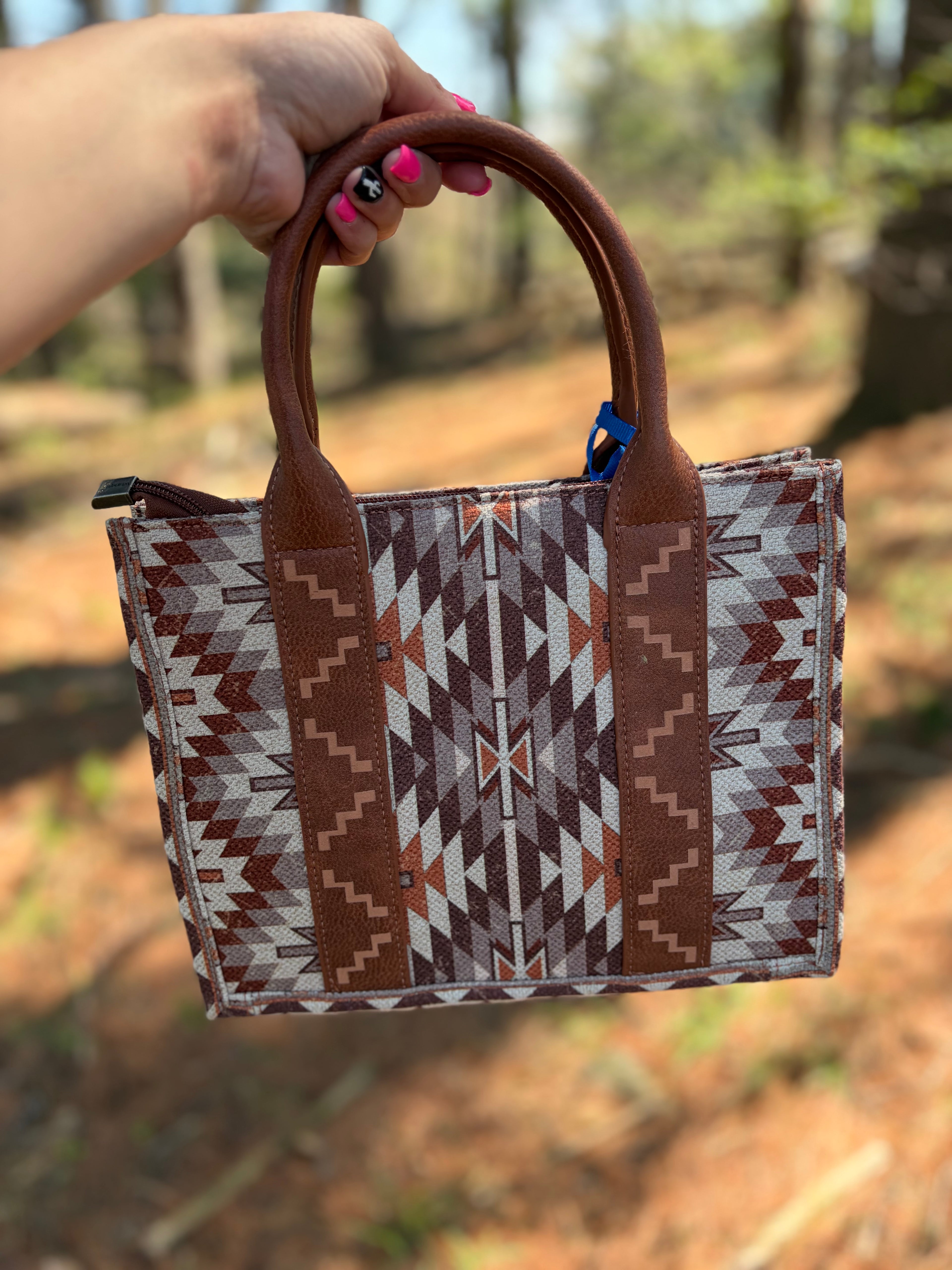 Wrangler Brown Aztec Tote
