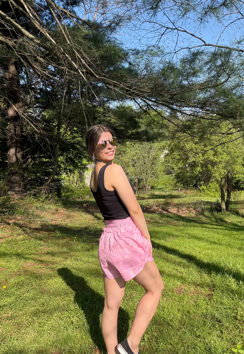 Pink Camo Shorts