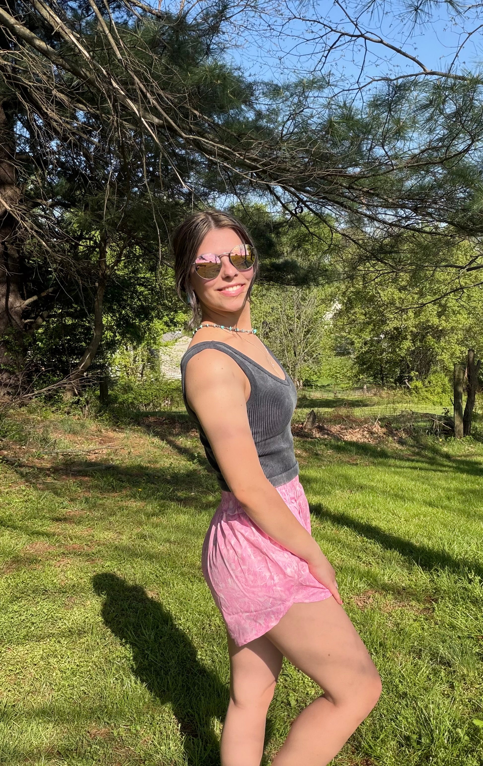 Pink Camo Shorts