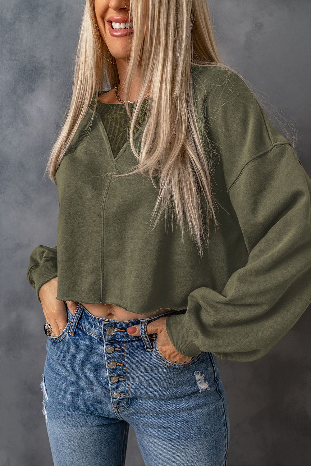 Green Crop Top