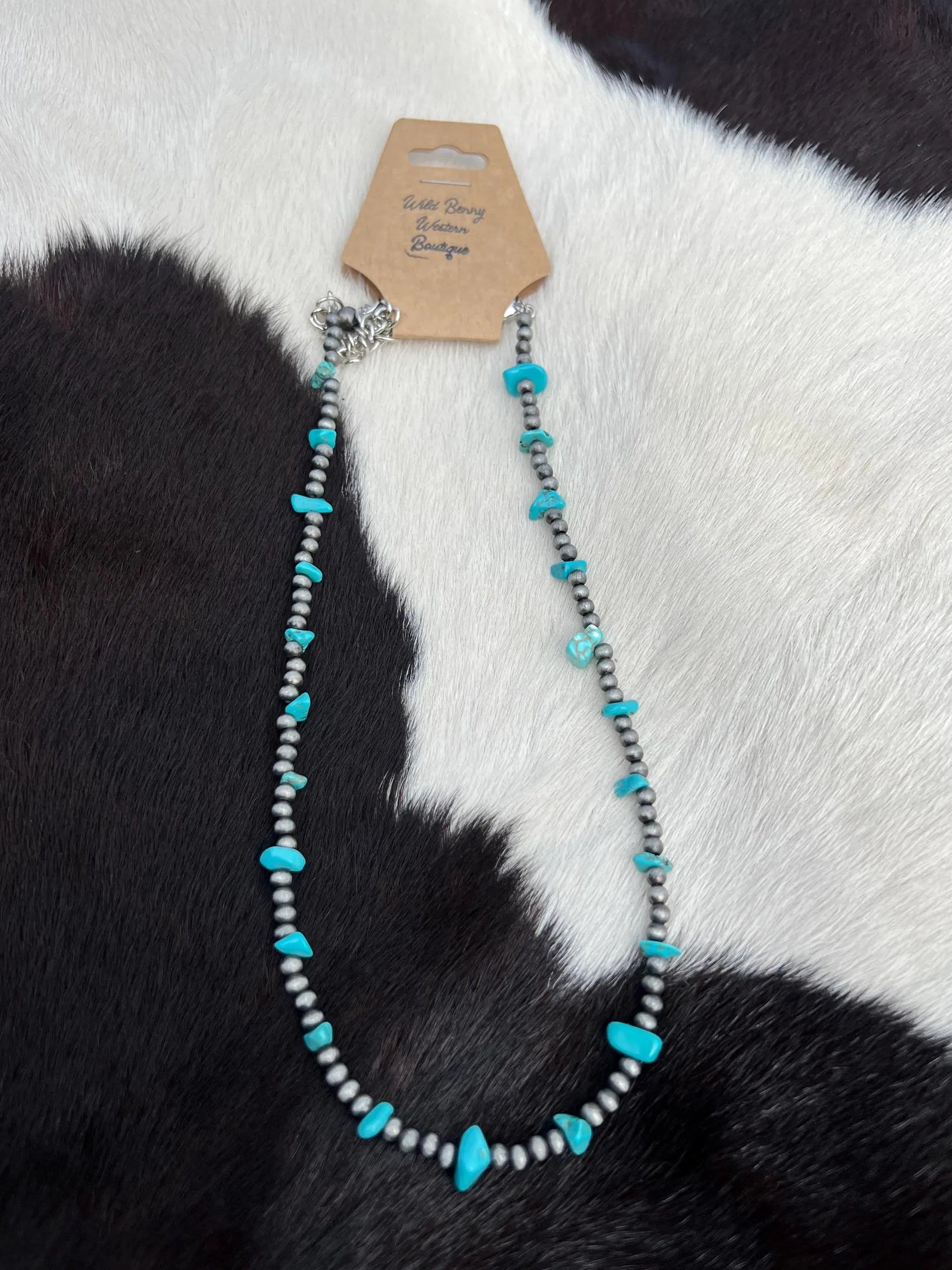 Navajo Turquoise Chip Necklace