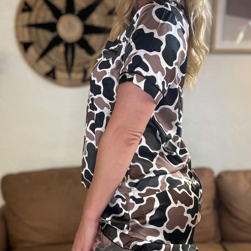 Camo Silky Pajamas