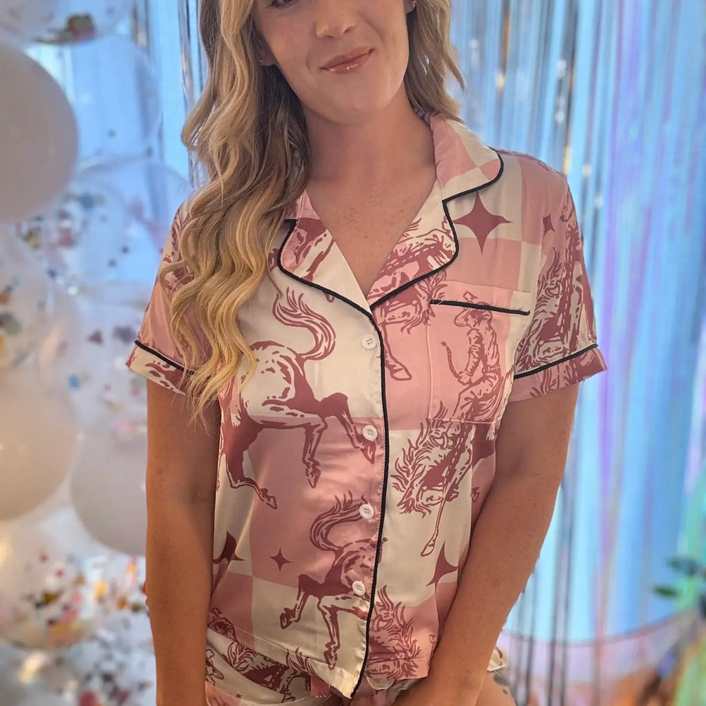 Pink Bronc Pajamas