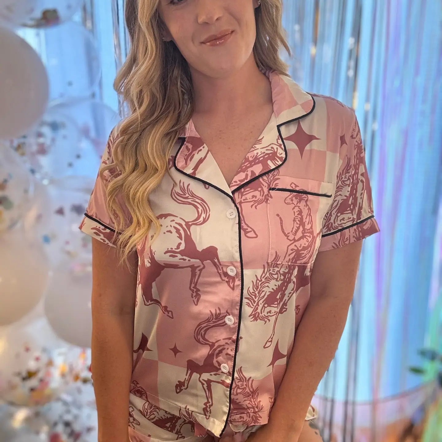 Pink Bronc Pajamas