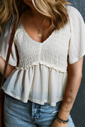 Oatmeal V Neck